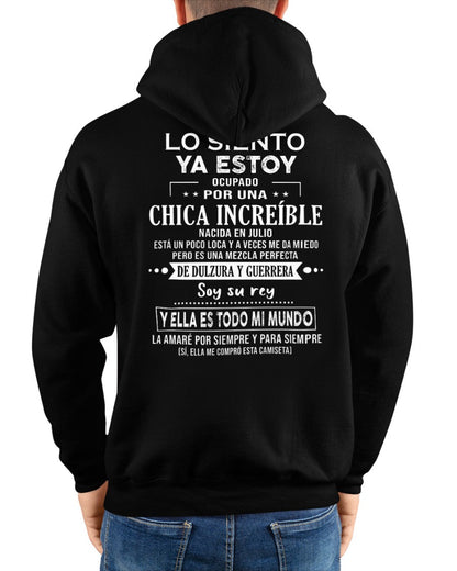 Lo siento chicas, ya estoy pillado - Mi novia está un poco loca y es adorable - Regalo especial para tu novio o esposo - (SKU04-156-07) - SNOW07