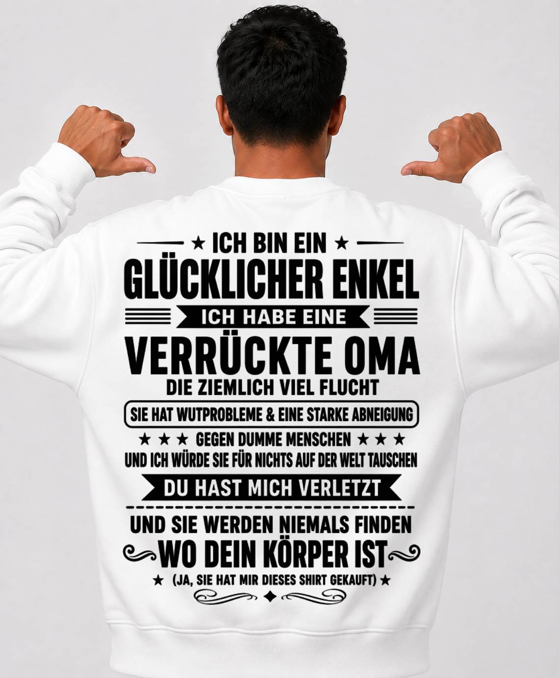ICH BIN EIN GLÜCKLICHER ENKEL - VON DER OMA FÜR DEN ENKEL - SNOW00 (SKU2608-516-00)