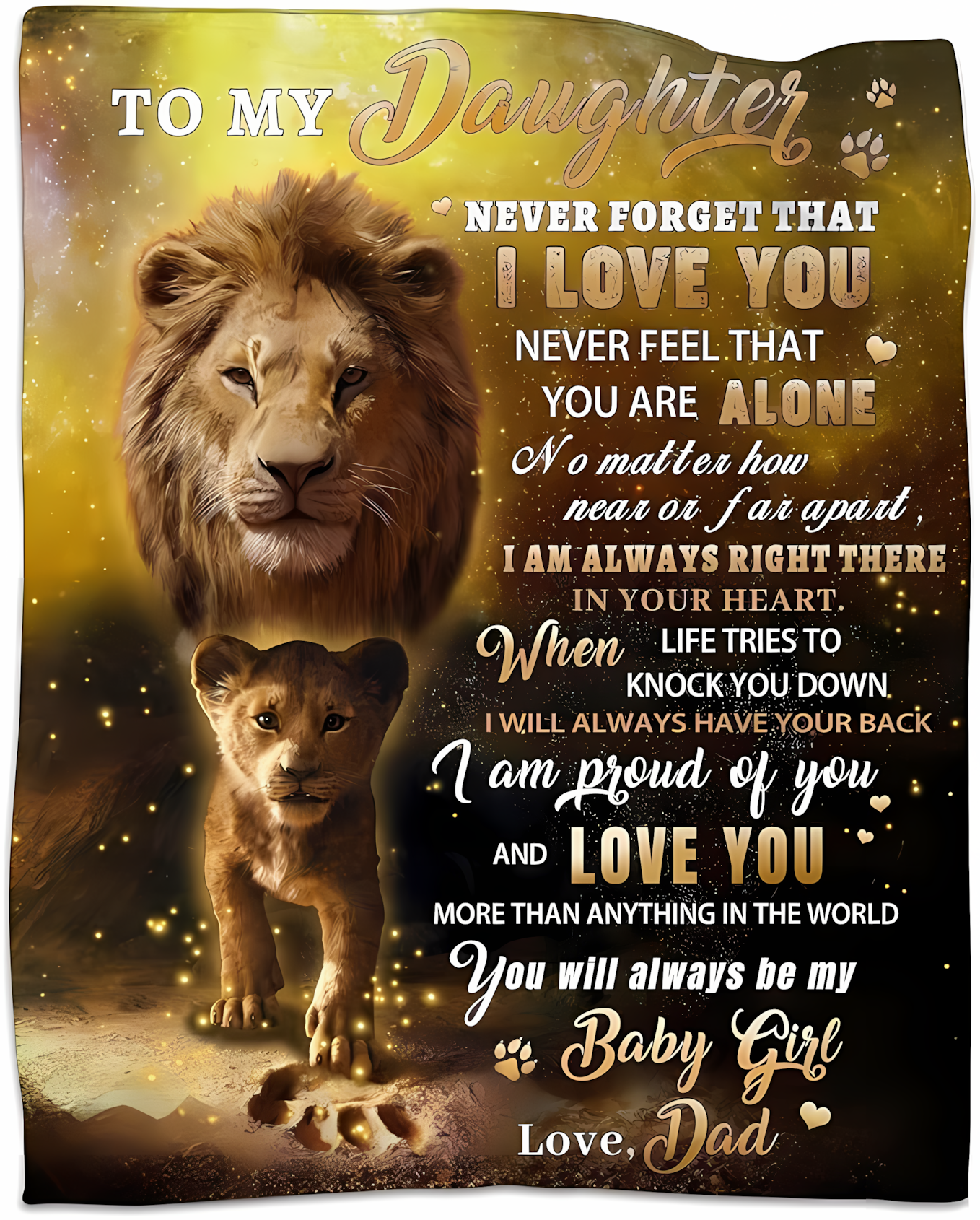 Special Gift For Your Daughter Blanket - From Dad