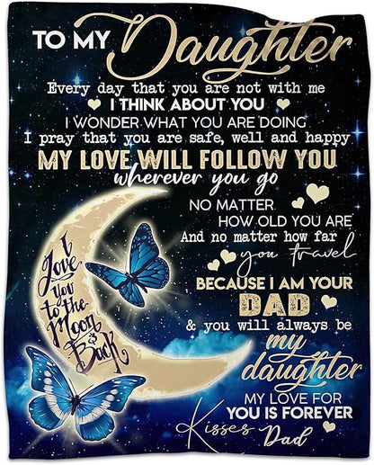Special Gift For Your Daughter Blanket - From Dad