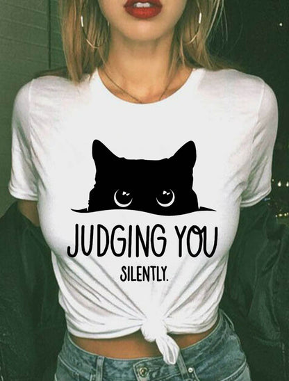 Cat Judging You Silently T-Shirt