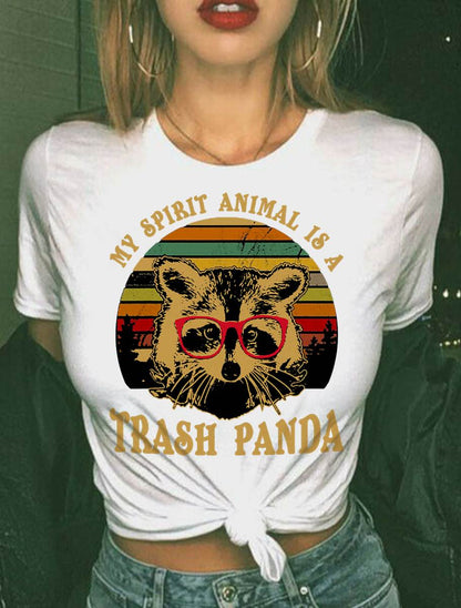 My Spirit Animal is A Trash Panda Geeky Glasses T-Shirt