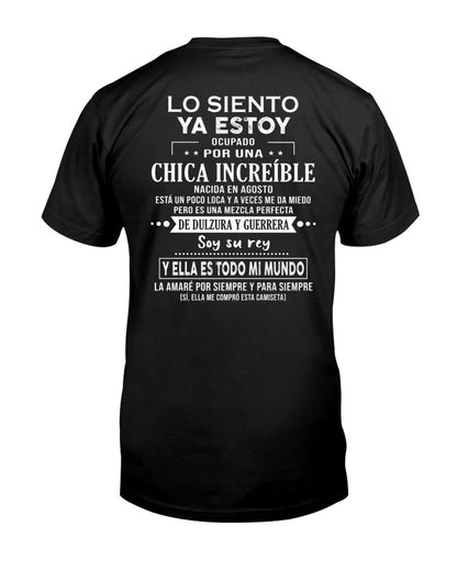 Lo siento chicas, ya estoy pillado - Mi novia está un poco loca y es adorable - Regalo especial para tu novio o esposo - (SKU04-156-08) - SNOW08