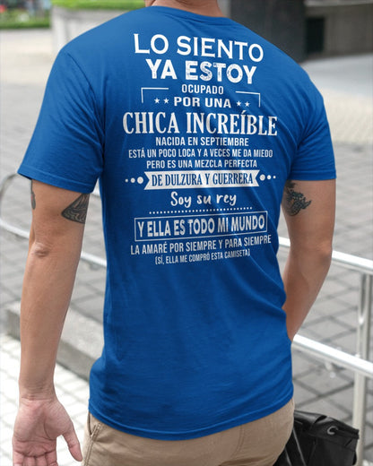 Lo siento chicas, ya estoy pillado - Mi novia está un poco loca y es adorable - Regalo especial para tu novio o esposo - (SKU04-156-09) - SNOW09
