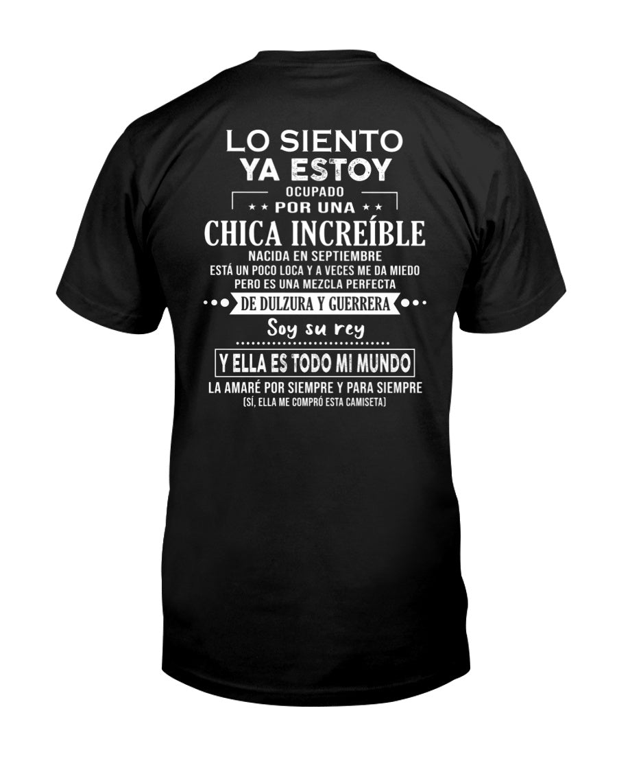 Lo siento chicas, ya estoy pillado - Mi novia está un poco loca y es adorable - Regalo especial para tu novio o esposo - (SKU04-156-09) - SNOW09