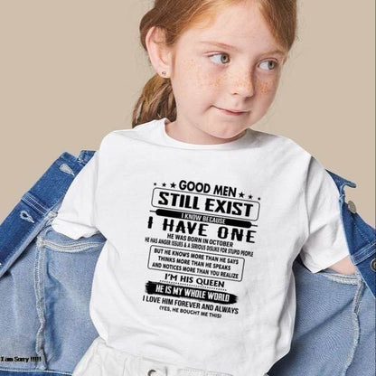 October - Good men Still Exist - gift for your girlfriend, wife from Husband - SNOW10 (SKU-GM-10)