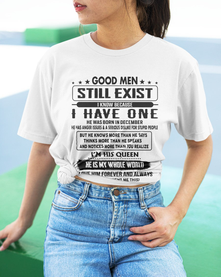 December - Good men Still Exist - gift for your girlfriend, wife from Husband - SNOW12 (SKU-GM-12)