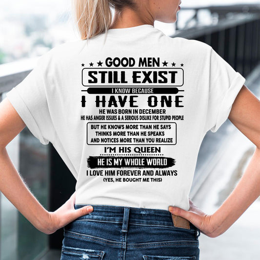 December - Good men Still Exist - gift for your girlfriend, wife from Husband - SNOW12 (SKU-GMSAU-12)