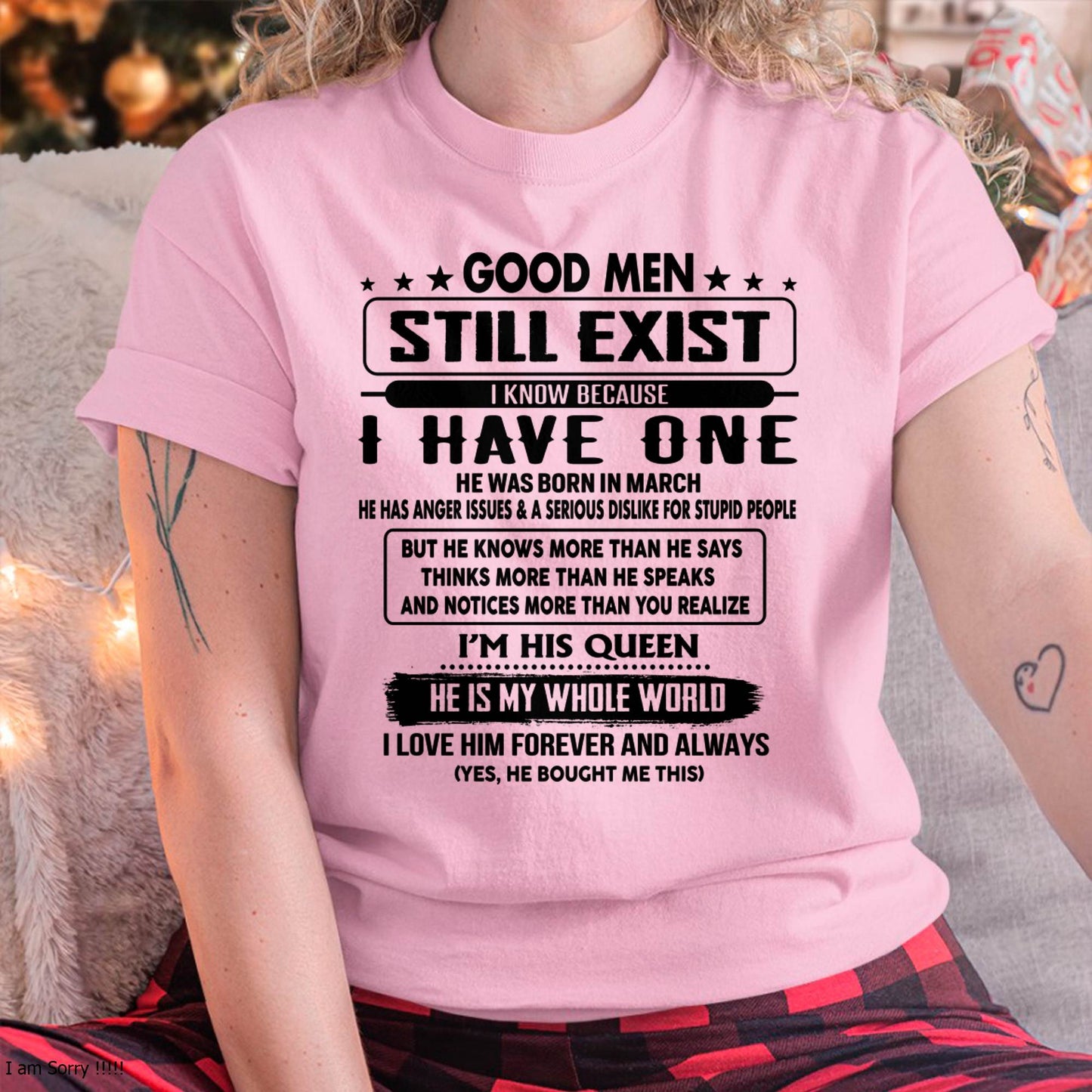 March - Good men Still Exist - gift for your girlfriend, wife from Husband - SNOW03 (SKU-GM-03)