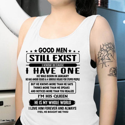 January - Good men Still Exist - gift for your girlfriend, wife from Husband - SNOW01 (SKU-GM-01)