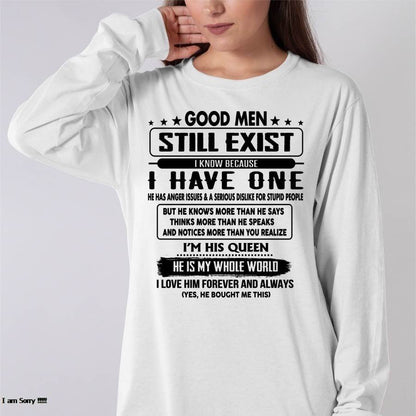 Good men Still Exist - gift for your girlfriend, wife from Husband - SNOW00 (SKU-GM-00)