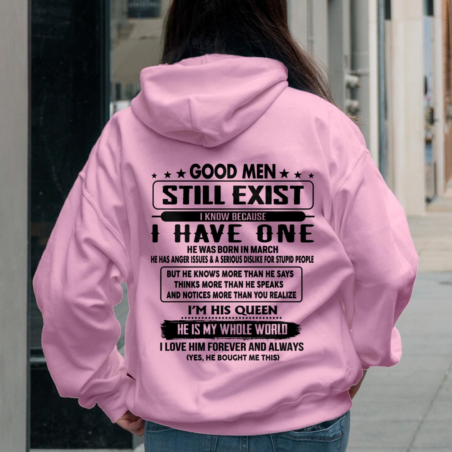March - Good men Still Exist - gift for your girlfriend, wife from Husband - SNOW03 (SKU-GMSAU-03)