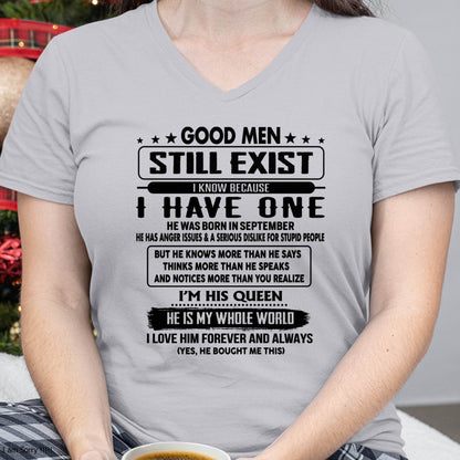 September - Good men Still Exist - gift for your girlfriend, wife from Husband - SNOW09 (SKU-GM-09)