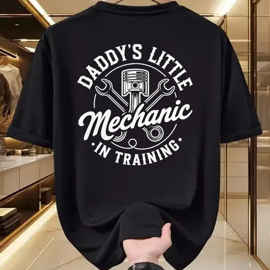 Best Mechanic Life Shirt, Funny Mechanic UnisexT-Shirt/Hoodie/Sweatshirt HLT00 - Daddy's Little Mechanic in Training Funny Future Mechanic T-Shirt