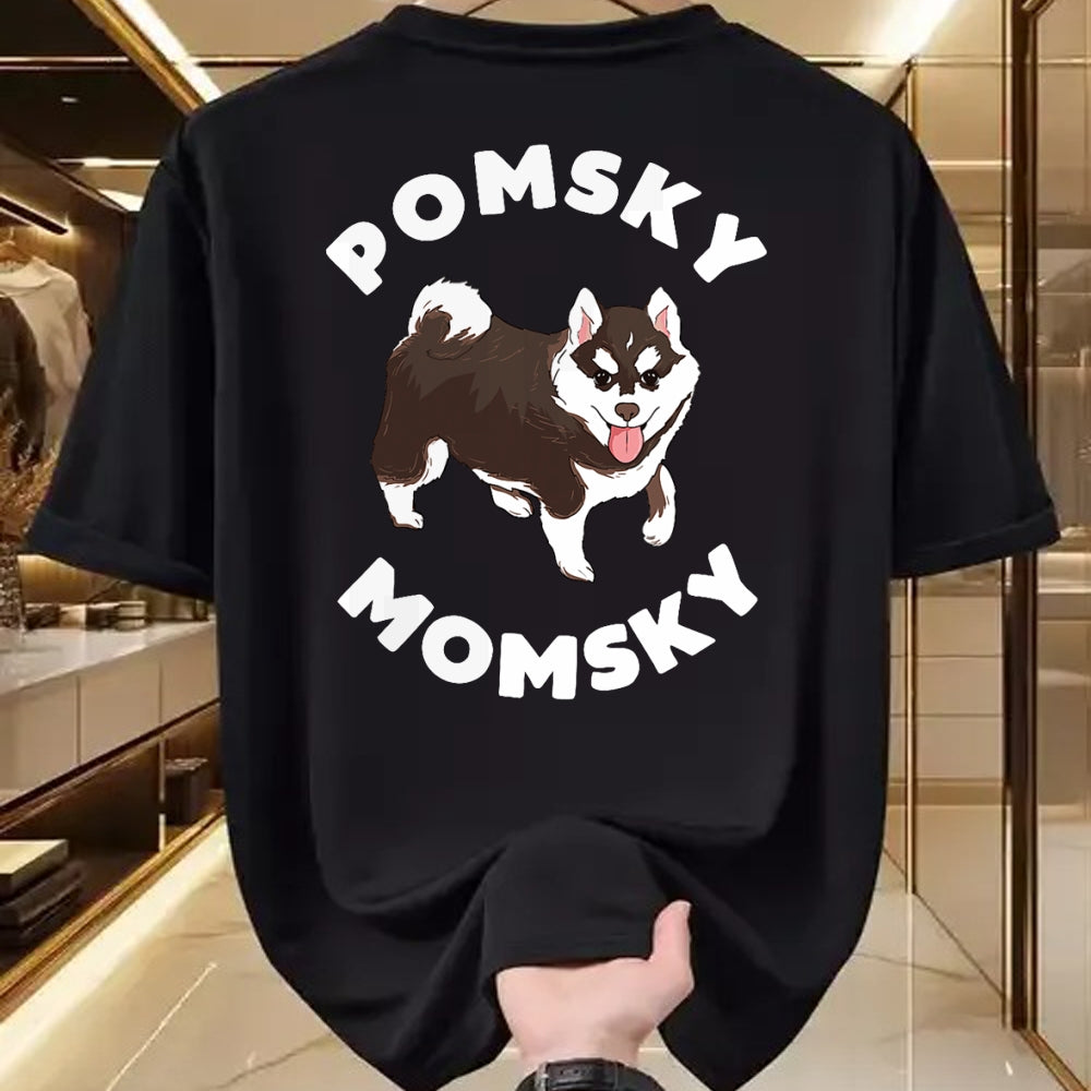 Dog Love Shirt, Dog Lover Gift T-Shirt/Hoodie/Sweatshirt HLT00 - Pomsky Momsky for Dog Pet Mom T-Shirt