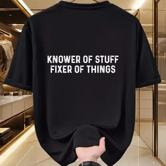 Best Mechanic Life Shirt, Funny Mechanic UnisexT-Shirt/Hoodie/Sweatshirt HLT00 - Knower of Stuff Fixer of Things Men Dad Funny Mechanic T-Shirt