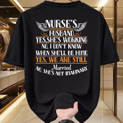 Funny Nurse Shirt, Nurse Unisex T-Shirt/Hoodie/Sweatshirt HLT00 - I Am A Nurse's Husband T Shirt, Nurse Wife T Shirt