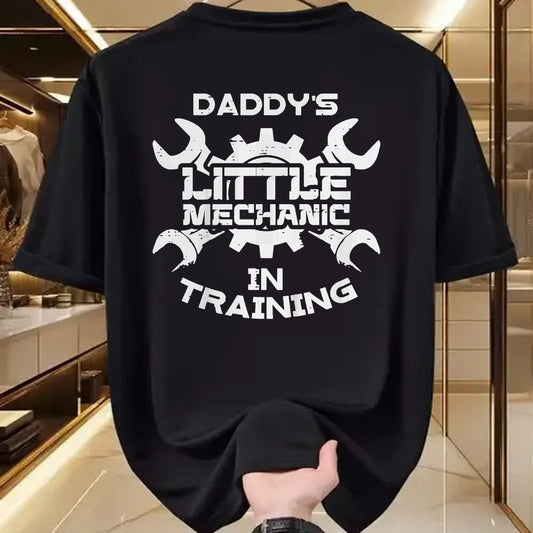 Best Mechanic Life Shirt, Funny Mechanic UnisexT-Shirt/Hoodie/Sweatshirt HLT00 - Kids Daddys Little Mechanic in Training Boys Girls Kids Toddler T-Shirt
