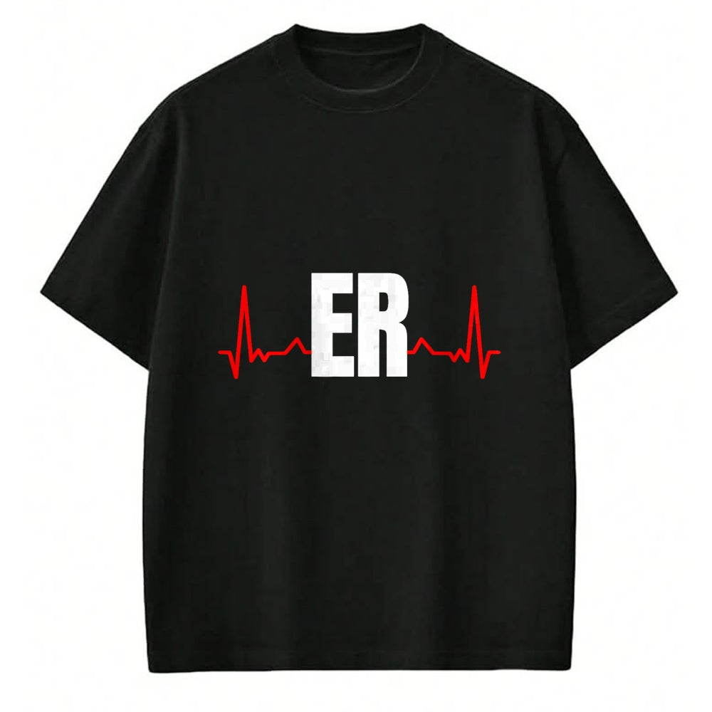 Funny Nurse Shirt, Nurse Unisex T-Shirt/Hoodie/Sweatshirt HLT00 -Emergency Medicine Emergency room Nurse ER Heartbeat T-Shirt