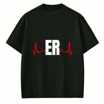 Funny Nurse Shirt, Nurse Unisex T-Shirt/Hoodie/Sweatshirt HLT00 -Emergency Medicine Emergency room Nurse ER Heartbeat T-Shirt