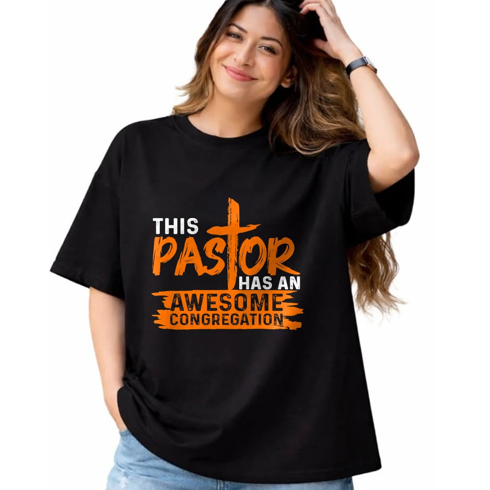 Best Wife Shirt, Wife and Husband Unisex T-Shirt/Hoodie/Sweatshirt HLT00 - Funny Pastor Appreciation Gift Men Christian Church Priest T-Shirt