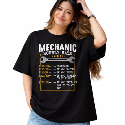 Best Mechanic Life Shirt, Funny Mechanic UnisexT-Shirt/Hoodie/Sweatshirt HLT00 - Mechanic Hourly Rate Car Mechatronics Engineer Profession Car Gift T-Shirt