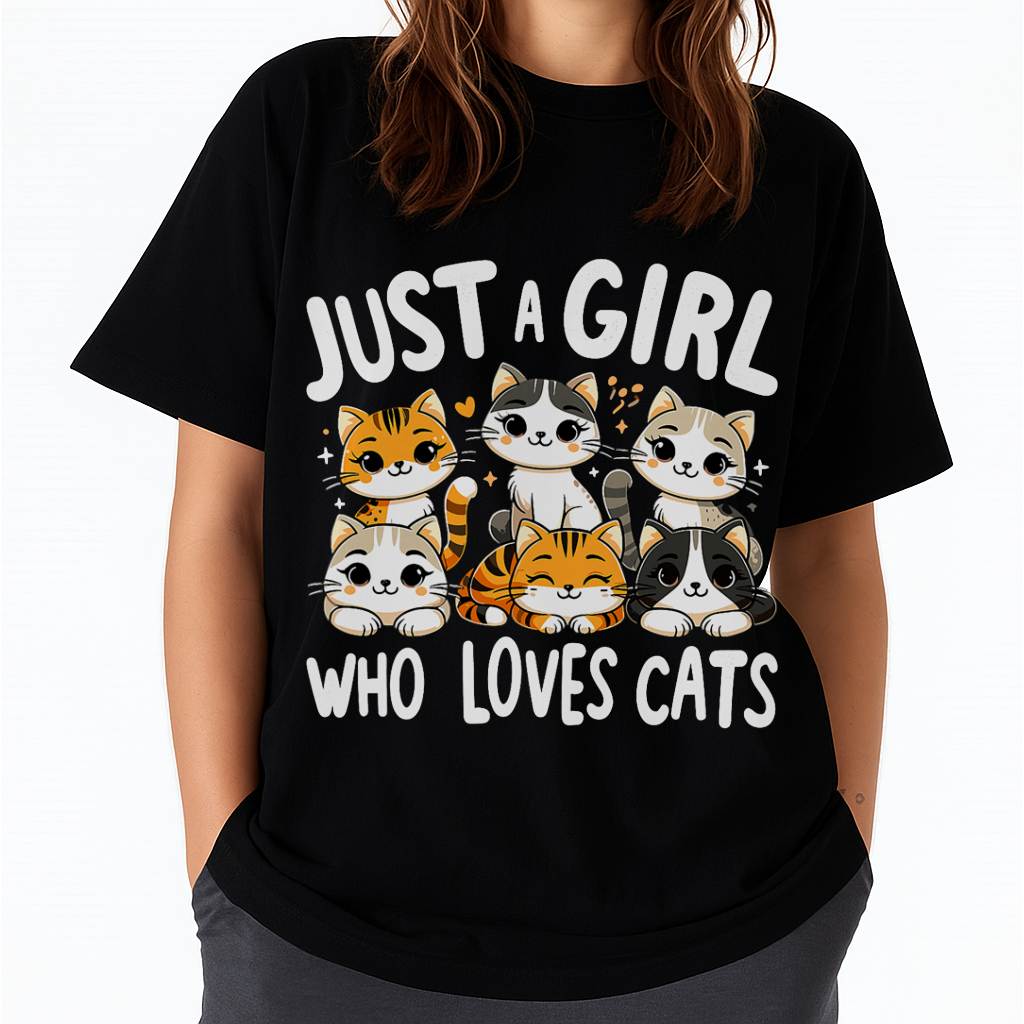 Cats Lover Just A Girl Who Loves Cat T-Shirt
