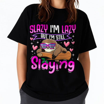 Tween Girl Shirt Funny Animal Sloth Trendy Slazy Gift T-Shirt