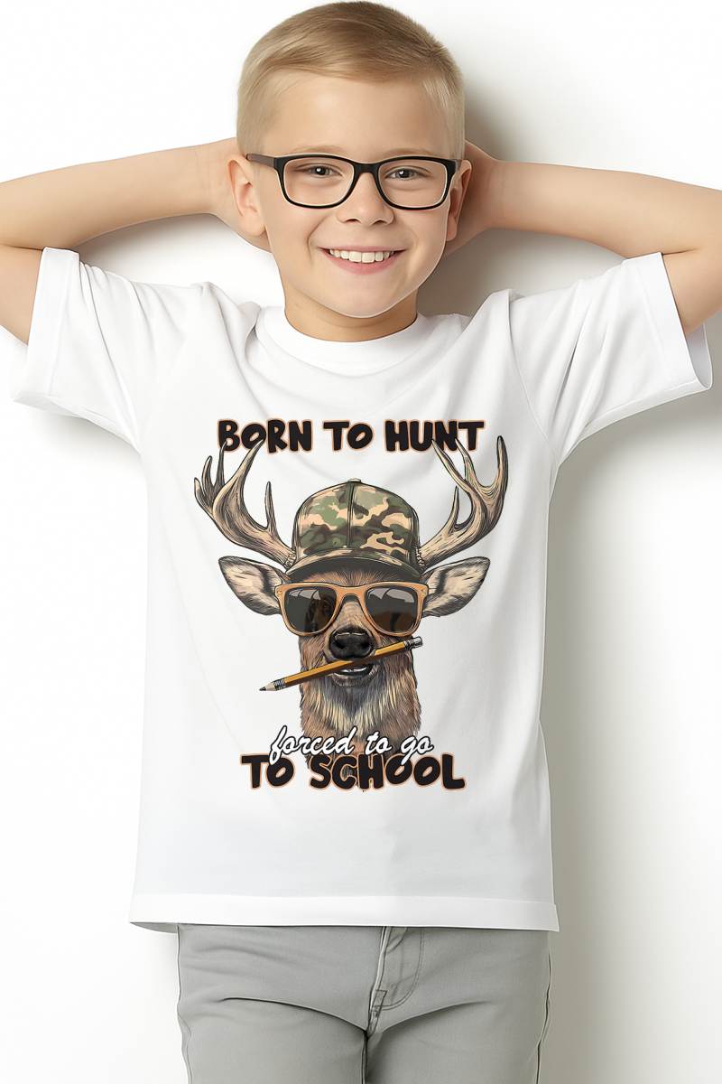 Forced to Go to School Deer Hunting T-Shirt