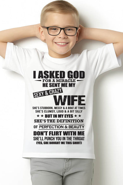 00, SHE’S THE DEFINITION OF PERFECTION & BEAUTY – GIFT T SHIRT FROM WIFE FOR HUSBAND – SNOW MALE00 (SKU26T-01214-00)