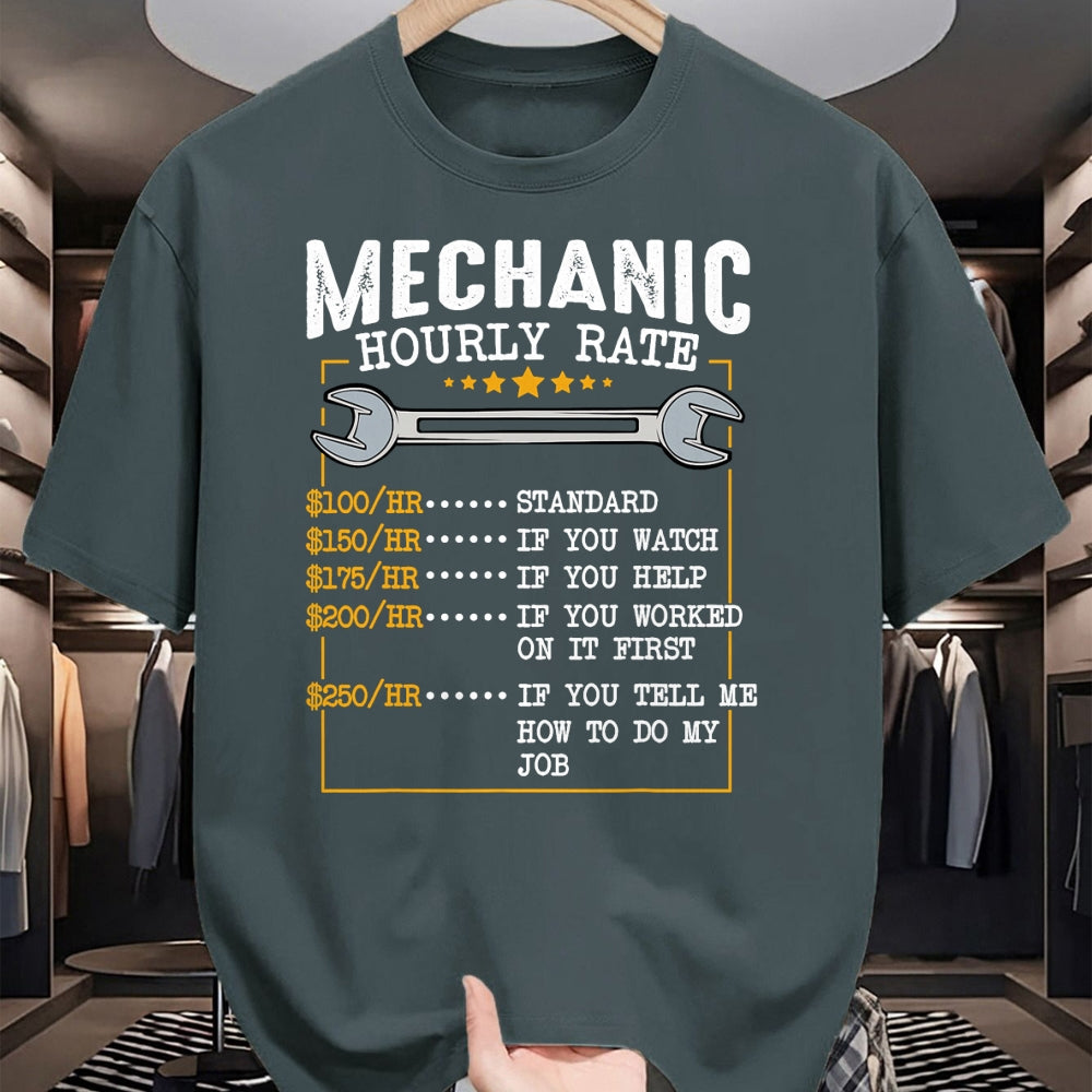 Best Mechanic Life Shirt, Funny Mechanic UnisexT-Shirt/Hoodie/Sweatshirt HLT00 - Mechanic Hourly Rate Car Mechatronics Engineer Profession Car Gift T-Shirt