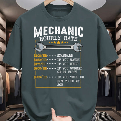Best Mechanic Life Shirt, Funny Mechanic UnisexT-Shirt/Hoodie/Sweatshirt HLT00 - Mechanic Hourly Rate Car Mechatronics Engineer Profession Car Gift T-Shirt