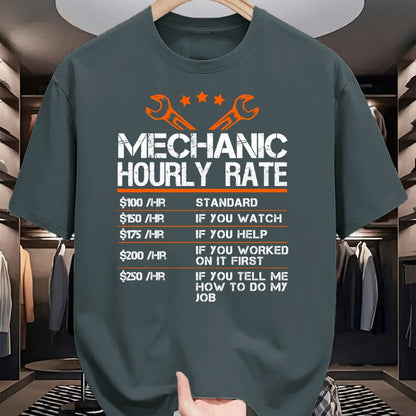 Best Mechanic Life Shirt, Funny Mechanic UnisexT-Shirt/Hoodie/Sweatshirt HLT00 - Funny Mechanic Hourly Rate Auto Car Mechanic Labor Rates T-Shirt
