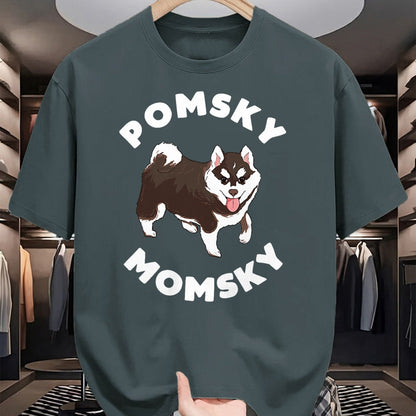 Dog Love Shirt, Dog Lover Gift T-Shirt/Hoodie/Sweatshirt HLT00 - Pomsky Momsky for Dog Pet Mom T-Shirt