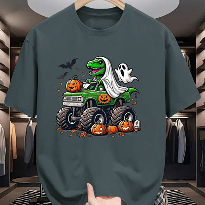 Best Dinosaur Lover Shirt, Funny Dinosaur UnisexT-Shirt/Hoodie/Sweatshirt HLT00 - Orange Halloween Shirt Boys Toddler Kids Ghost Shirts T Rex T-Shirt