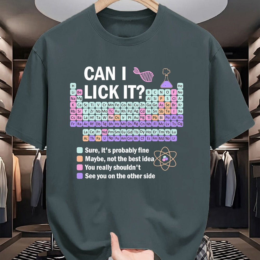 Best Teacher Shirt, Funny Teacher UnisexT-Shirt/Hoodie/Sweatshirt HLT00 - Can I Lick It Periodic Table Kids Science Gifts Teacher T-Shirt