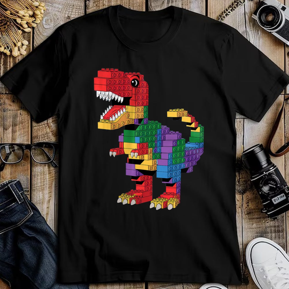 Best Dinosaur Lover Shirt, Funny Dinosaur UnisexT-Shirt/Hoodie/Sweatshirt HLT00 - Master Builder Men Boys Kids Building Bricks Dinosaur T-Rex T-Shirt