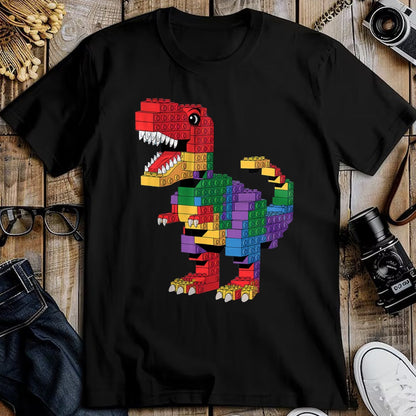 Best Dinosaur Lover Shirt, Funny Dinosaur UnisexT-Shirt/Hoodie/Sweatshirt HLT00 - Master Builder Men Boys Kids Building Bricks Dinosaur T-Rex T-Shirt