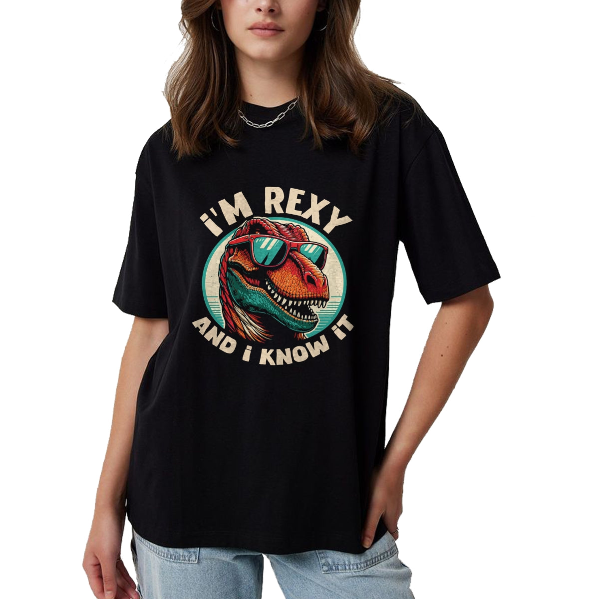 Best Dinosaur Lover Shirt, Funny Dinosaur UnisexT-Shirt/Hoodie/Sweatshirt HLT00 - I_m Rexy And I Know It T-Rex Funny Dinosaur Lover T-Shirt