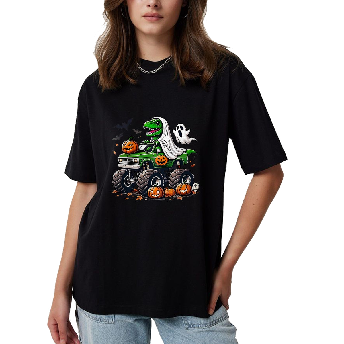 Best Dinosaur Lover Shirt, Funny Dinosaur UnisexT-Shirt/Hoodie/Sweatshirt HLT00 - Orange Halloween Shirt Boys Toddler Kids Ghost Shirts T Rex T-Shirt