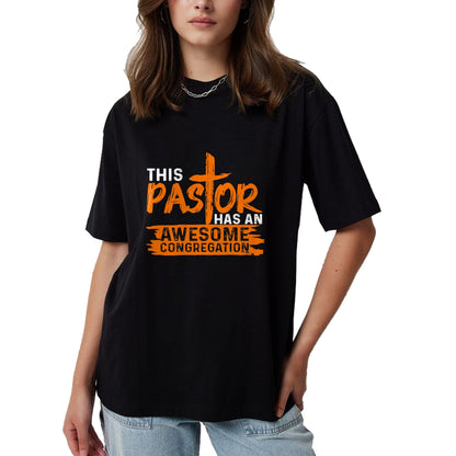 Best Wife Shirt, Wife and Husband Unisex T-Shirt/Hoodie/Sweatshirt HLT00 - Funny Pastor Appreciation Gift Men Christian Church Priest T-Shirt