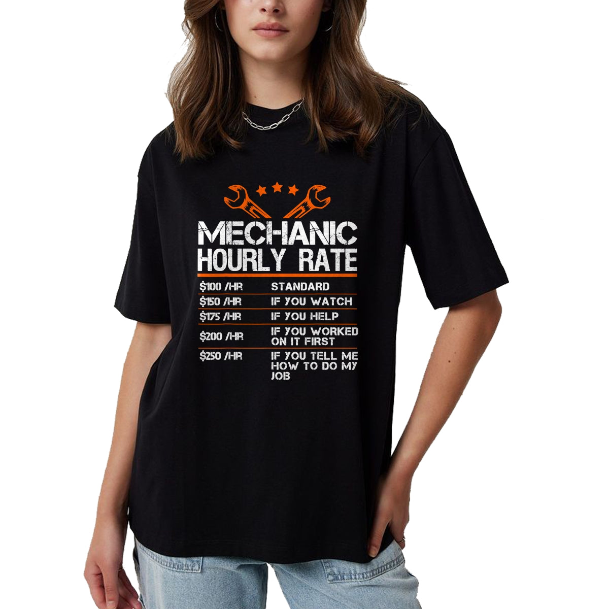 Best Mechanic Life Shirt, Funny Mechanic UnisexT-Shirt/Hoodie/Sweatshirt HLT00 - Funny Mechanic Hourly Rate Auto Car Mechanic Labor Rates T-Shirt