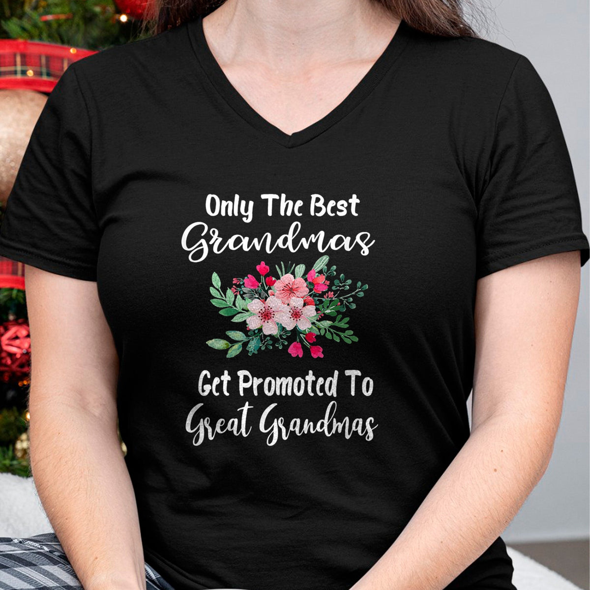 Best Grandma Shirt, Proud Grandma Unisex T-Shirt/Hoodie/Sweatshirt HLT00 - Only The Best Grandmas Get Promoted To Great Grandma T-Shirt