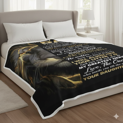 Special Gift For Your Dad Blanket - From Daughter