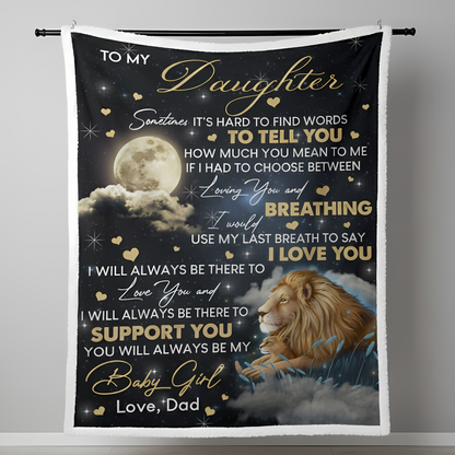 Special Gift For Your Daughter Blanket - From Dad