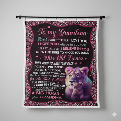 Special Gift For Your Grandson Blanket - From Grandma