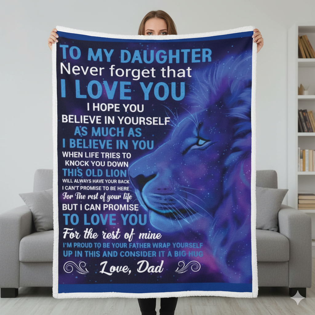 Special Gift For Your Daughter Blanket - From Dad