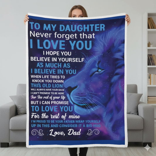 Special Gift For Your Daughter Blanket - From Dad