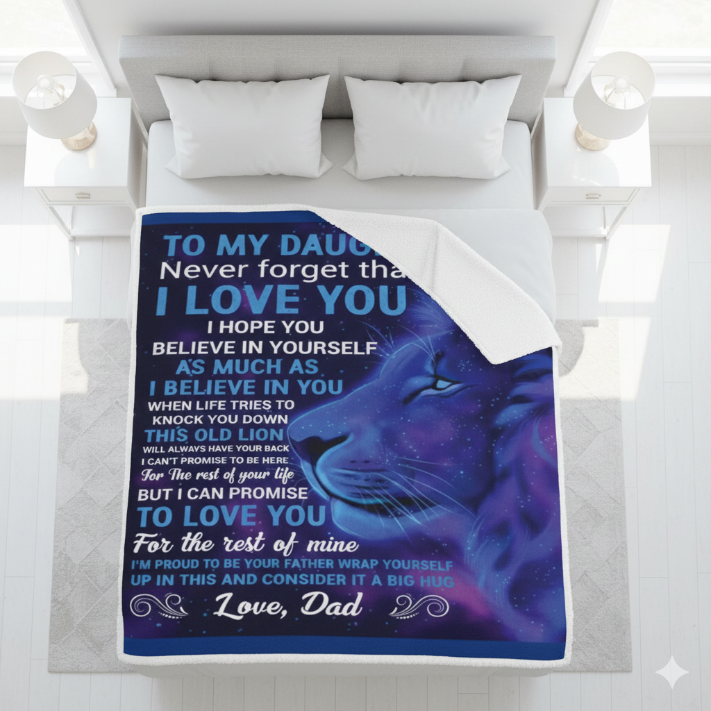 Special Gift For Your Daughter Blanket - From Dad