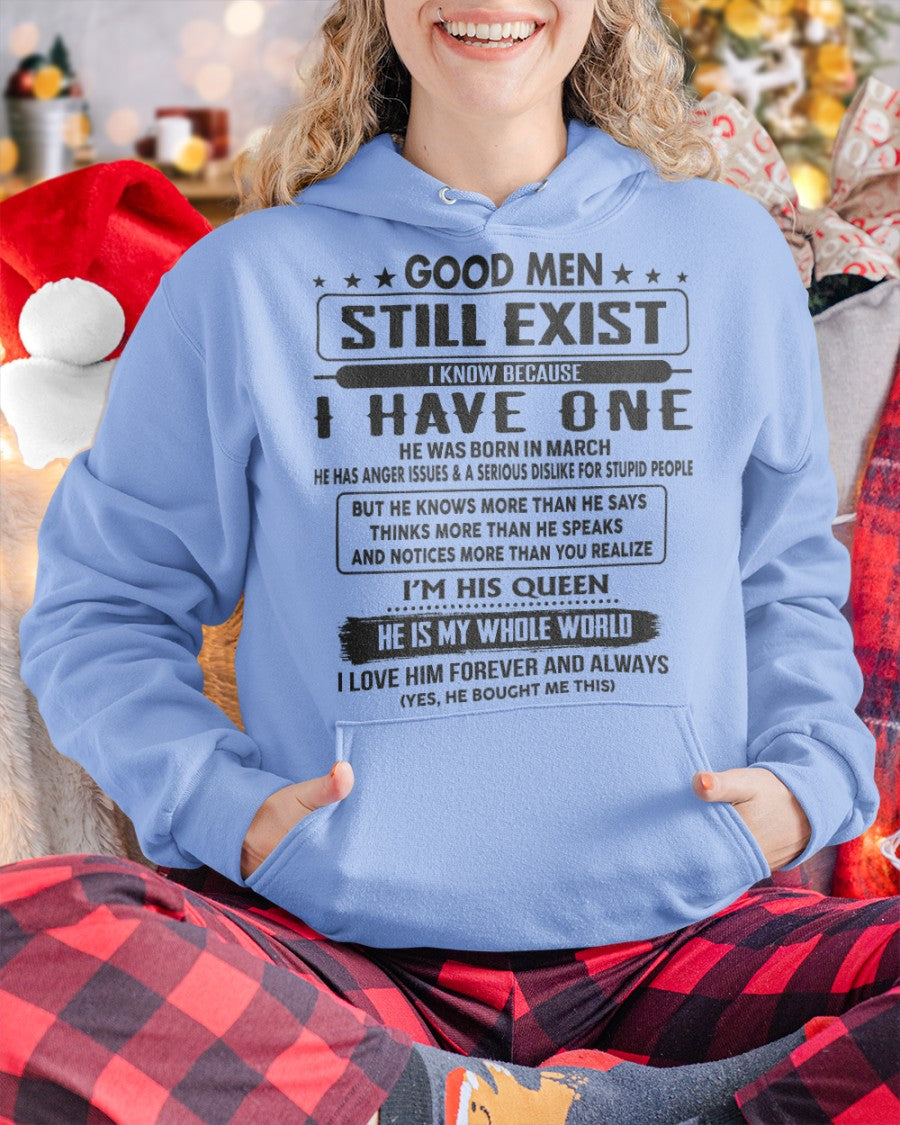 March - Good men Still Exist - gift for your girlfriend, wife from Husband - SNOW03 (SKU-GM-03)